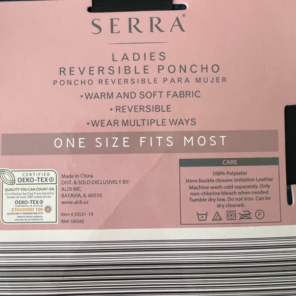 ❌$10❌NWT Reversible poncho - Picture 4 of 4